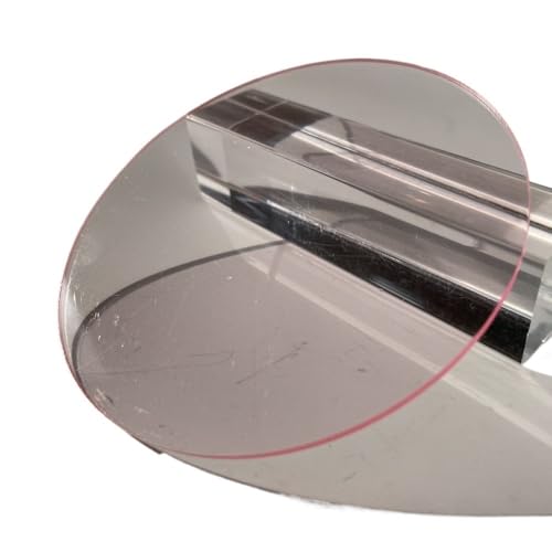 Runde, durchsichtige Bretter, 100/200/300 x 3 mm Acrylplatten, Kunststoffglasplatten for DIY-Zeichenbretter, 5 Stück(Light Peach,300mm) von LIFABOLA