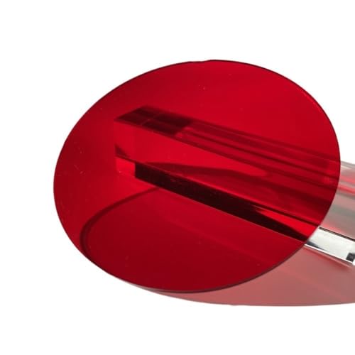 Runde, durchsichtige Bretter, 100/200/300 x 3 mm Acrylplatten, Kunststoffglasplatten for DIY-Zeichenbretter, 5 Stück(Red,100mm) von LIFABOLA