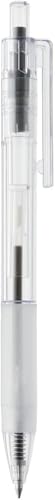 MUJI Kugelschreiber aus Polycarbonat, 0,7 mm, Gummigriff, hergestellt in Japan (schwarz) von LIFE SMILE