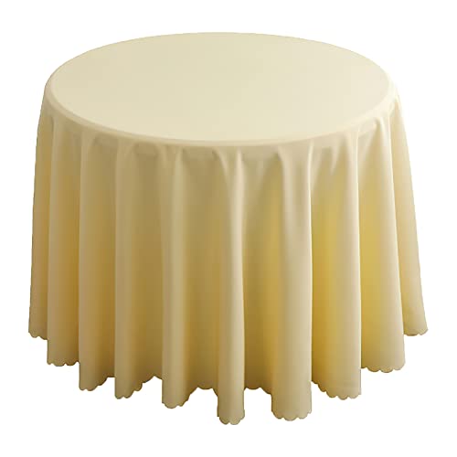 Tischdecke Rund Outdoor Tischdecke Satin,Rund Tischdecken Polyester Einfarbiges Küche Esszimmer Tischdecke für Weihnachten, Hochzeit, Hotel, Bankett,Garten,Cream,160cm Round Tischdecke Rund Outdoor Tischdecke Satin,Rund Tischdecken Polyester Einfarbiges Küche Esszimmer Tischdecke für Weihnachten, Hochzeit, Hotel, Bankett,Garten,Cream,160cm Round von LIFEDX
