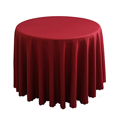 Tischdecke Rund Outdoor Tischdecke Satin,Rund Tischdecken Polyester Einfarbiges Küche Esszimmer Tischdecke für Weihnachten, Hochzeit, Hotel, Bankett,Garten,Wine red,160cm Round Tischdecke Rund Outdoor Tischdecke Satin,Rund Tischdecken Polyester Einfarbiges Küche Esszimmer Tischdecke für Weihnachten, Hochzeit, Hotel, Bankett,Garten,Wine red,160cm Round von LIFEDX