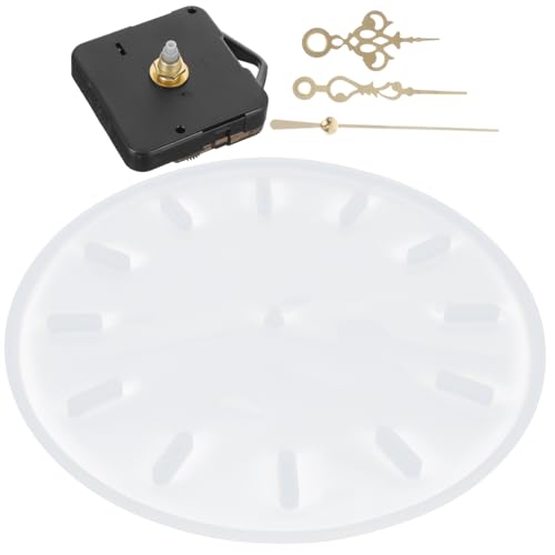 LIFKICH 1 Satz DIY Epoxidharz Uhrenform Silikonform für Runde Uhrenplatten mit Uhrwerk und Zeigern Gold für Kreative DIY Projekte und Epoxidharz Gießen LIFKICH 1 Satz DIY Epoxidharz Uhrenform Silikonform für Runde Uhrenplatten mit Uhrwerk und Zeigern Gold für Kreative DIY Projekte und Epoxidharz Gießen von LIFKICH