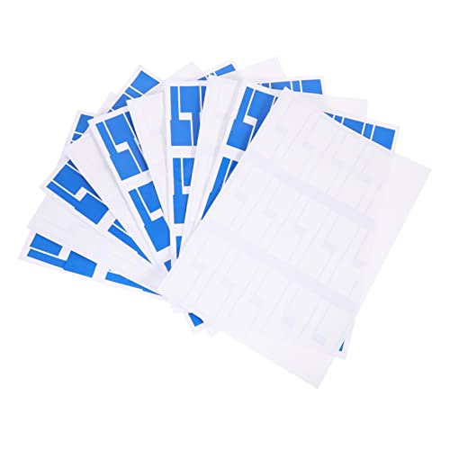 LIFKICH 10 Blatt Teiliges Wasserdichte Selbstklebende Kabelbeschriftungen Reißfeste Beschreibbare Kabelkennzeichnung für Strom und Ethernetkabel Öl und Hitzebeständig für Kabelmanagement von LIFKICH