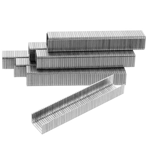 LIFKICH 1000 Stück U förmige Kleine Pneumatische Heftklammern für Holzbearbeitung Starke Langlebige Tackerklammern für Polster und Einfache Anwendung Rostfreies Material von LIFKICH