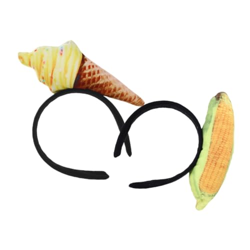 LIFKICH 2 Stück Teiliges Eiscreme stirnband mit Verstellbarem Bequemem Haarreif für Frauen Accessoire für Party Halloween Cosplay Geburtstagsfeier und Alltag Süßes Corn Gelb Design LIFKICH 2 Stück Teiliges Eiscreme stirnband mit Verstellbarem Bequemem Haarreif für Frauen Accessoire für Party Halloween Cosplay Geburtstagsfeier und Alltag Süßes Corn Gelb Design von LIFKICH