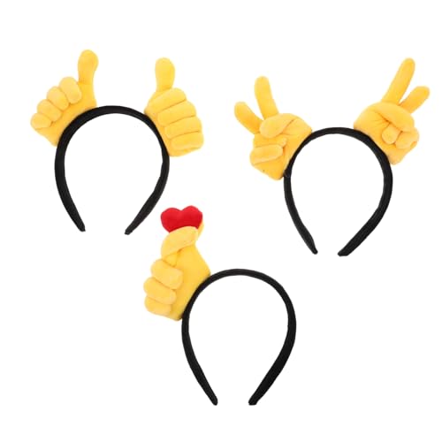 LIFKICH 3 Stück Teiliges Kreative Handgesten Haarreifen mit Lustigen Daumen- Victory Herzsymbolen Bunte Cartoon-stirnbänder als Geburtstag Weihnachts Party Foto-requisiten für Erwachsene LIFKICH 3 Stück Teiliges Kreative Handgesten Haarreifen mit Lustigen Daumen- Victory Herzsymbolen Bunte Cartoon-stirnbänder als Geburtstag Weihnachts Party Foto-requisiten für Erwachsene von LIFKICH
