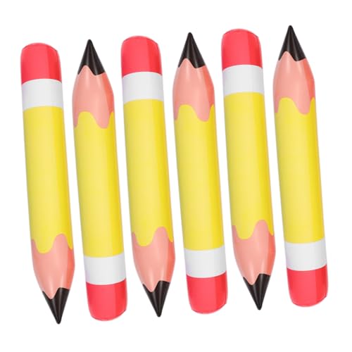 LIFKICH 6 Stück Teiliges PVC Aufblasbares Bleistift Deko Langlebige Schulanfangs Dekoration Leichte Hängende Jumbo Bleistift Requisiten für Klassenzimmer Lebendige Lernumgebung Vielseitig LIFKICH 6 Stück Teiliges PVC Aufblasbares Bleistift Deko Langlebige Schulanfangs Dekoration Leichte Hängende Jumbo Bleistift Requisiten für Klassenzimmer Lebendige Lernumgebung Vielseitig von LIFKICH