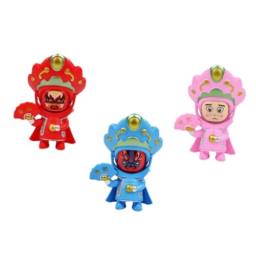 LIFKICH Chinesische Puppe 3-teilig Sichuan-Gesicht Wechselnde Puppen Kulturelles Für Jedes Alter Zufällige Farbe LIFKICH Chinesische Puppe 3-teilig Sichuan-Gesicht Wechselnde Puppen Kulturelles Für Jedes Alter Zufällige Farbe von LIFKICH