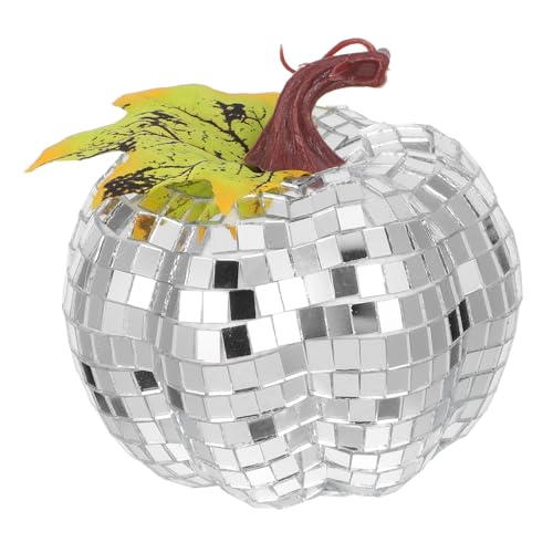 LIFKICH Discokugeln-tortenaufsatz: Reflektierende Kürbisfigur, Geburtstagsparty-dekoration, Tischdekoration Für 70er-jahre-tanzparty-zubehör, Halloween von LIFKICH