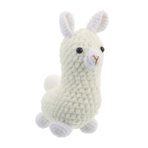 LIFKICH Handgefertigter Häkel-alpaka-anhänger Niedliches Gestricktes Tier Leichtes Stabiles Häkelspielzeug Hübsche Dekoration für Schlüsselbund Rucksack und Reiseaccessoire von LIFKICH