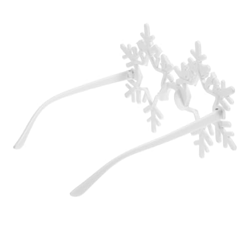 LIFKICH Schneeflockenbrille Rahmenlos Winterliche Partybrille Foto-requisite für Karneval Fasching und Weihnachten Stilvoller Look für Herren und Damen LIFKICH Schneeflockenbrille Rahmenlos Winterliche Partybrille Foto-requisite für Karneval Fasching und Weihnachten Stilvoller Look für Herren und Damen von LIFKICH