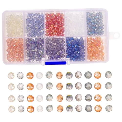 LIFKOME 1 Karton DIY Glasperlen Bunte Bastelperlen für Schmuckherstellung Armbänder Ohrringe Einfache Handhabung Geeignet für Kreative Projekte und von LIFKOME