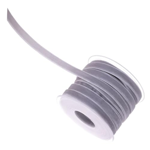 LIFKOME 1 Rolle Breiter Grauer Samtband Yards Dekoratives Diy Geschenkband für Hochzeiten Partys und Bastelprojekte Strapazierfähig und Vielseitig für Kleidung und Accessoires von LIFKOME