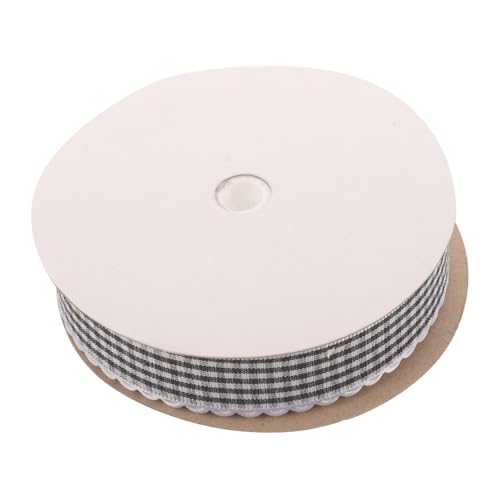 LIFKOME 1 Rolle Wellenrand Geschenkband Yards für DIY Verpackungen Dekoratives Leichtes Ripsband für Hochzeiten Feste und Bastelprojekte Schwarz Vielseitig Einsetzbar Einfach von LIFKOME