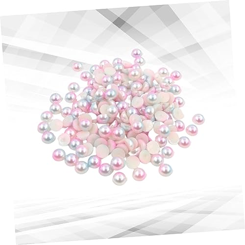 LIFKOME 1 Satz Abs Halbkreis Perlen Patch Für Diy Schmuck Basteln Wasserdichte Simulationsperlen Für Kreative Projekte Und Nail Art Gemischte 1200 Stück von LIFKOME