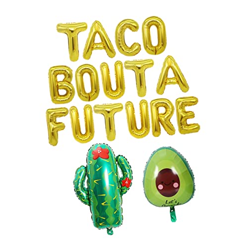 LIFKOME 1 Satz Avocado Cactus Ballon Party Hochzeit Fiesta-dekorationen Sortiert Kernstück Retro Riesig Farben Thematisiert Tropischer Ballon Hawaii-ballon Aluminiumfolie von LIFKOME
