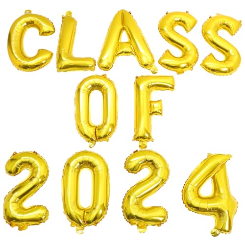 LIFKOME 1 Satz Dekoratives Set aus Luftballons für Abschlussfeier mit Goldenen Class Of Ballons für Kreative Raumdekoration Graduierung von LIFKOME