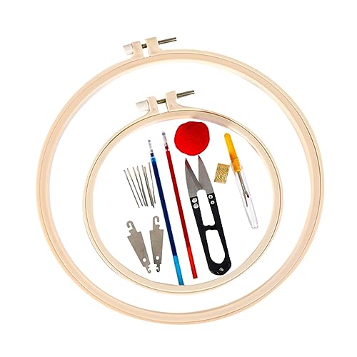 LIFKOME 1 Satz Diy Stickerei Set für Anfänger Komplettes Werkzeug Set mit Einstellbarem Stickrahmen und Zubehör für Kreuzstichprojekte Beige Zufällige Nadelanzahl LIFKOME 1 Satz Diy Stickerei Set für Anfänger Komplettes Werkzeug Set mit Einstellbarem Stickrahmen und Zubehör für Kreuzstichprojekte Beige Zufällige Nadelanzahl von LIFKOME