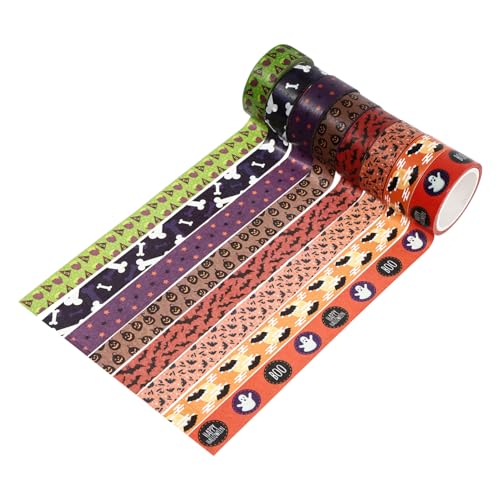 LIFKOME 1 Satz Halloween Washi Tapes Dekorative Klebebänder Für Diy Projekte Handgefertigte Notizen Und Kreative Bastelideen Zufällige Designs Für Schüler Und Bastelfans 8rollen LIFKOME 1 Satz Halloween Washi Tapes Dekorative Klebebänder Für Diy Projekte Handgefertigte Notizen Und Kreative Bastelideen Zufällige Designs Für Schüler Und Bastelfans 8rollen von LIFKOME