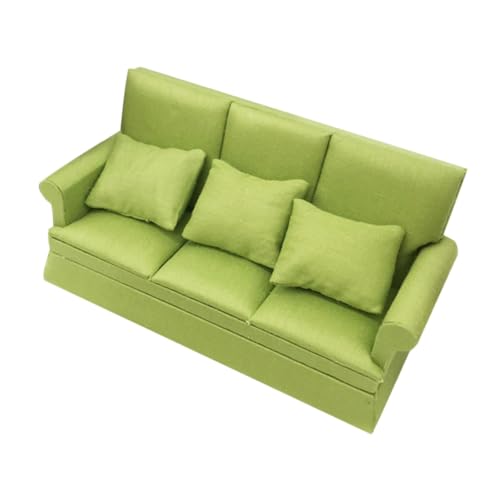LIFKOME 1 Satz Puppenstubensofa Puppenstubenmöbel Dollhouse Couch Miniatur-Couch Maßstab 1:12 Miniaturmöbel Spielzeugsofa dekoratives kleines Sofa Mini-Puppenhauszubehör Stoff Grün LIFKOME 1 Satz Puppenstubensofa Puppenstubenmöbel Dollhouse Couch Miniatur-Couch Maßstab 1:12 Miniaturmöbel Spielzeugsofa dekoratives kleines Sofa Mini-Puppenhauszubehör Stoff Grün von LIFKOME