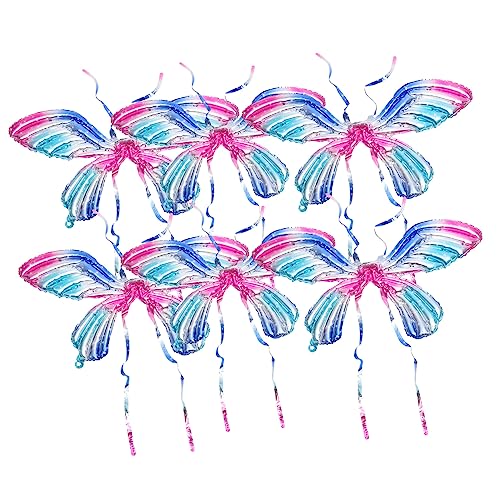 LIFKOME 1 Satz Schmetterlings Flügel Ballons Inflatable Folienballons für Party Dekoration Halloween und Weihnachten Mit Mini Luftpumpe Farbverlauf Blau Farbe der Pumpe von LIFKOME