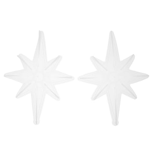LIFKOME 1 Satz Silikonformen Für Weihnachtsbaum Hängedekorationen Diy Epoxidharz Gießformen Achteckige Stern Motive Für Weihnachtsdeko Und Bastelprojekte 2 Stück von LIFKOME