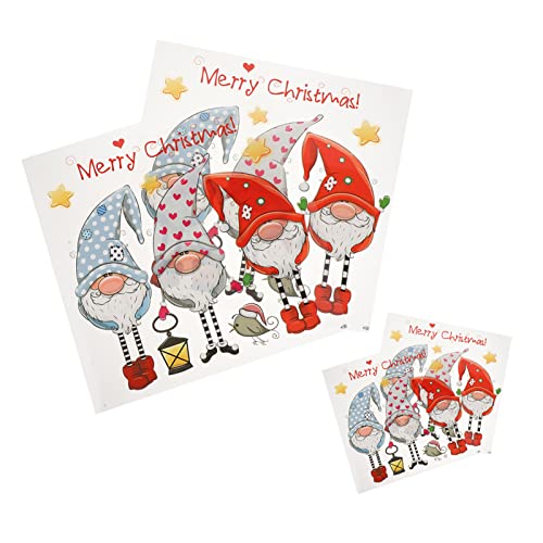 LIFKOME 1 Satz Weihnachtswichtel Wärmeübertragungs Patches Diy Kleidung Deko Aufnäher Für T Shirts Taschen Und Kissenbezüge Hochwertige Transferbilder Für Festliche Designs Und 4 Stück von LIFKOME