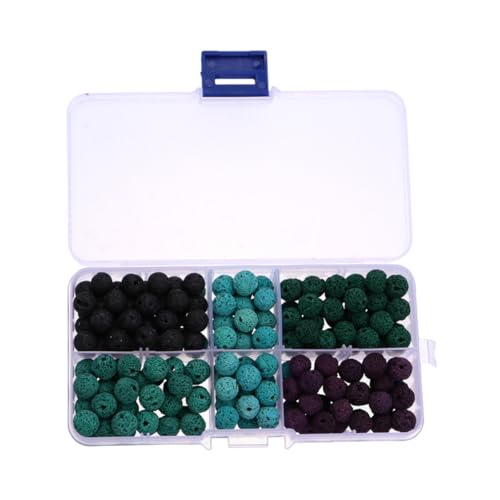 LIFKOME 1 Schachtel Bunte Künstliche Lavastein Perlen Runde Schmuck Spacer Lose Perlen für DIY Schmuckherstellung Langlebig Farbecht Vielseitig Verwendbar für Armbänder Halsketten LIFKOME 1 Schachtel Bunte Künstliche Lavastein Perlen Runde Schmuck Spacer Lose Perlen für DIY Schmuckherstellung Langlebig Farbecht Vielseitig Verwendbar für Armbänder Halsketten von LIFKOME