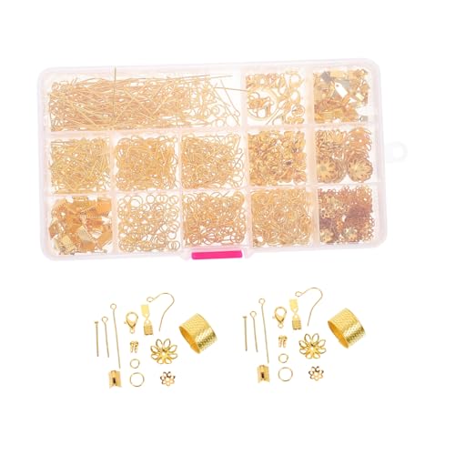 LIFKOME 1 Schachtel Earring DIY Hooks Goldfarbene Ohrhaken Schmuck Zubehör für Selbstgemachte Ohrringe Glatte Oberfläche Ausreichend Menge zum Basteln und Teilen Geeignet für Anfänger und LIFKOME 1 Schachtel Earring DIY Hooks Goldfarbene Ohrhaken Schmuck Zubehör für Selbstgemachte Ohrringe Glatte Oberfläche Ausreichend Menge zum Basteln und Teilen Geeignet für Anfänger und von LIFKOME