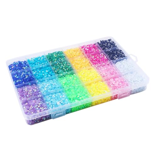 LIFKOME 1 Schachtel Fächer Jelly Resin Diamanten DIY Nagelkunst Dekorationen Bunte Maniküre Zubehör für Kreative Nail Art Designs von LIFKOME