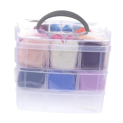 LIFKOME 1 Schachtel Farben Nadelfilz mit Werkzeugen und Transparentem Pe Kasten DIY Wollfilz Nadelfilz Zubehör für Anfänger Geeignet für Tierfiguren Schmuck und Dekorationen LIFKOME 1 Schachtel Farben Nadelfilz mit Werkzeugen und Transparentem Pe Kasten DIY Wollfilz Nadelfilz Zubehör für Anfänger Geeignet für Tierfiguren Schmuck und Dekorationen von LIFKOME