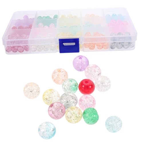 LIFKOME 1 Schachtel Glasperlen Klare Runde Spacer Beads für DIY Armbänder und Schmuckherstellung Vielseitige Glasperlen Zubehör für Kreative Bastelprojekte und Individuelle von LIFKOME