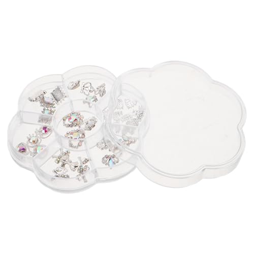 LIFKOME 1 Schachtel Nagelverzierung Herzform Alloy Nail Charms mit Strasssteinen Glänzende Nail Jewels für DIY Maniküre Valentinstag Hochzeit Damen Nageldesign Zubehör von LIFKOME