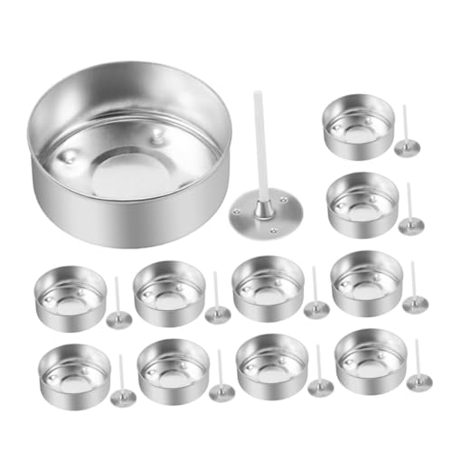 LIFKOME 1 Set Aluminiumbox Kerze Leere Kerzenbecher Teelichtdochte Aluminium Teelichtbecher Teelichtbehälter Teelichtbecher Mit Docht Kerze Leere Tasse Dochthalter Reine Baumwolle LIFKOME 1 Set Aluminiumbox Kerze Leere Kerzenbecher Teelichtdochte Aluminium Teelichtbecher Teelichtbehälter Teelichtbecher Mit Docht Kerze Leere Tasse Dochthalter Reine Baumwolle von LIFKOME