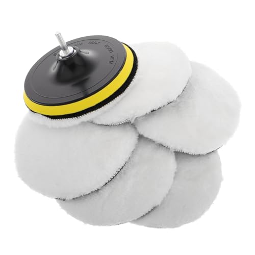 LIFKOME 1 Set Polierpad-set Aus Wolle, Auto-polierscheibe Mit Klett-wollpads, Abnehmbarer Auto-puffer-polieradapter Zum Polieren Und Wachsen LIFKOME 1 Set Polierpad-set Aus Wolle, Auto-polierscheibe Mit Klett-wollpads, Abnehmbarer Auto-puffer-polieradapter Zum Polieren Und Wachsen von LIFKOME