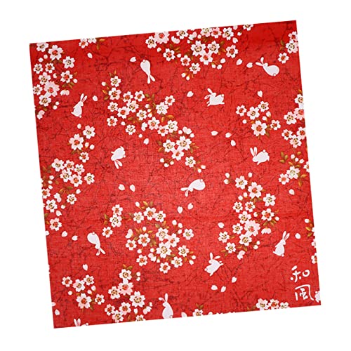 LIFKOME 1 Stück Japanisches Furoshiki Bento Wickeltuch Tischdecke Platzdeckchen Blumenmuster Rot Waschbar Pflegeleicht Vielseitig Einsetzbar LIFKOME 1 Stück Japanisches Furoshiki Bento Wickeltuch Tischdecke Platzdeckchen Blumenmuster Rot Waschbar Pflegeleicht Vielseitig Einsetzbar von LIFKOME