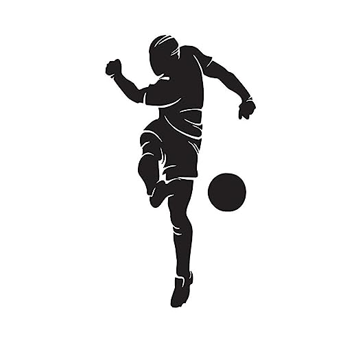 LIFKOME 1 Stück Selbstklebende Fußball Wandaufkleber Kreative Wanddekoration für Kinderzimmer Sport Hintergrundsticker Einfach Anzubringen und Rückstandslos Entfernbar von LIFKOME