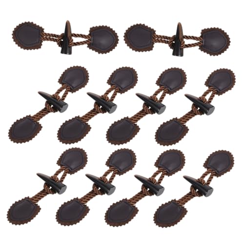 LIFKOME 10 Paare Horn Knebelknöpfe aus Harz Klassische Toggle Knöpfe für Wintermäntel Robuste Verschlüsse für Wollmäntel Vielseitige Ersatzknöpfe zum Annähen Vintage Design für Damen und LIFKOME 10 Paare Horn Knebelknöpfe aus Harz Klassische Toggle Knöpfe für Wintermäntel Robuste Verschlüsse für Wollmäntel Vielseitige Ersatzknöpfe zum Annähen Vintage Design für Damen und von LIFKOME