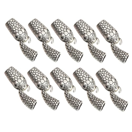 LIFKOME 10 Paare Schmuck Knebelverschlüsse aus Legierung Schlangenkopf design für Armband Halskettenherstellung DIY Schmuckverbinder Antikes Silber Langlebig und Praktisch LIFKOME 10 Paare Schmuck Knebelverschlüsse aus Legierung Schlangenkopf design für Armband Halskettenherstellung DIY Schmuckverbinder Antikes Silber Langlebig und Praktisch von LIFKOME