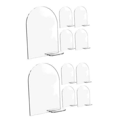 LIFKOME 10 Sätze Tischkarte aus Acryl Sitzkarten Anzeige Also wünschen Sitzplätze Rezeption hochzeitsdeko wedding decoration tischnummernhalter zeichen für hochzeitsfotos Hochzeitszeichen von LIFKOME