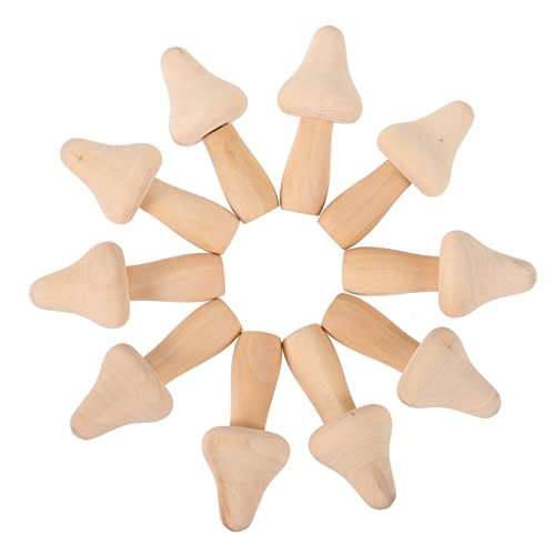 LIFKOME 10 Stk Teiliges Unbemalte Holzpilze zum Basteln Glatte Oberfläche DIY Holzhandwerk für Dekoration Naturbelassene Holzpilzfiguren für Kreative Gestaltung und Spielspaß LIFKOME 10 Stk Teiliges Unbemalte Holzpilze zum Basteln Glatte Oberfläche DIY Holzhandwerk für Dekoration Naturbelassene Holzpilzfiguren für Kreative Gestaltung und Spielspaß von LIFKOME