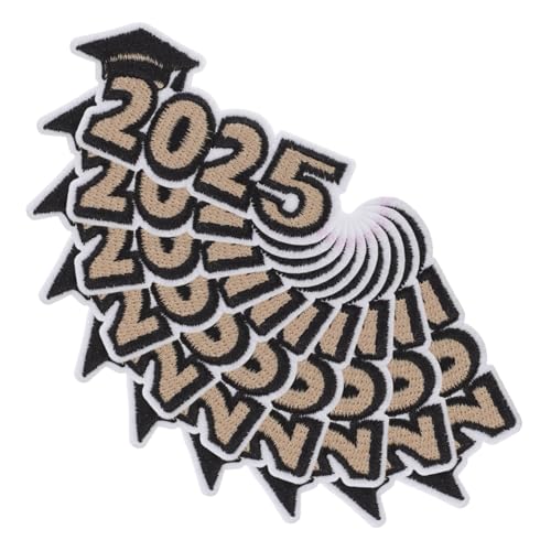 LIFKOME 10 Stück Abschluss-aufnäher Zum Aufbügeln, Bestickte Aufnäher, „congrats Grad“, Aufnäher Für Kleidung, Rucksäcke, Jacken, Hüte, Jeans, Abschlussgeschenk 2025 LIFKOME 10 Stück Abschluss-aufnäher Zum Aufbügeln, Bestickte Aufnäher, „congrats Grad“, Aufnäher Für Kleidung, Rucksäcke, Jacken, Hüte, Jeans, Abschlussgeschenk 2025 von LIFKOME