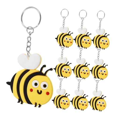 LIFKOME Bienen-schlüsselanhänger Cartoon Schlüsselring Niedliche Bienen Anhänger Aus Metall Und Silikon Kreative Schlüsselanhänger Für Tasche Und Schlüssel LIFKOME Bienen-schlüsselanhänger Cartoon Schlüsselring Niedliche Bienen Anhänger Aus Metall Und Silikon Kreative Schlüsselanhänger Für Tasche Und Schlüssel von LIFKOME