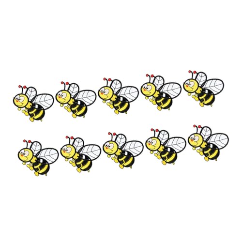 LIFKOME 10 Stück Cartoon Bienen Aufnäher Bestickte Bügelflicken für Kleidung DIY Zubehör für Jacken Hosen Taschen und Mehr Einfach zu Verwenden und Langlebig LIFKOME 10 Stück Cartoon Bienen Aufnäher Bestickte Bügelflicken für Kleidung DIY Zubehör für Jacken Hosen Taschen und Mehr Einfach zu Verwenden und Langlebig von LIFKOME