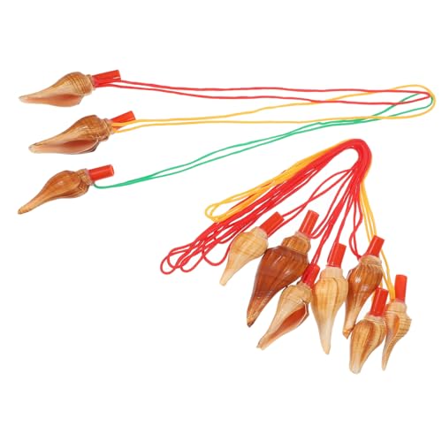 LIFKOME 10 Stück Conch Pfeifen Dekorative Muschelpfeifen für Partyspielzeug für Geburtstagsfeiern Weihnachten und Besondere Anlässe Zufällige Farbe Zufällige Farbe von LIFKOME
