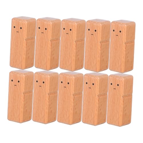 LIFKOME 10 Stück DIY Holzpuppen aus Buchenholz Unbemalte Holzfiguren für Malen und Basteln Kleine Holzpuppen für Montessori und Kreative Dekoration LIFKOME 10 Stück DIY Holzpuppen aus Buchenholz Unbemalte Holzfiguren für Malen und Basteln Kleine Holzpuppen für Montessori und Kreative Dekoration von LIFKOME
