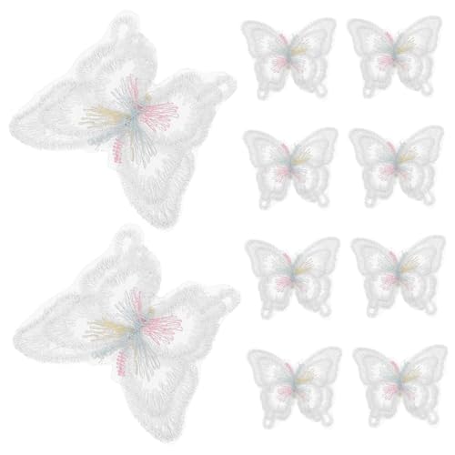 LIFKOME 10 Stück Doppellagige Schmetterling Organza Applikationen Stickerei Patches zum Aufnähen für Kleidung Jeans Taschen DIY Dekoration Vielseitig Leicht Nachhaltig LIFKOME 10 Stück Doppellagige Schmetterling Organza Applikationen Stickerei Patches zum Aufnähen für Kleidung Jeans Taschen DIY Dekoration Vielseitig Leicht Nachhaltig von LIFKOME