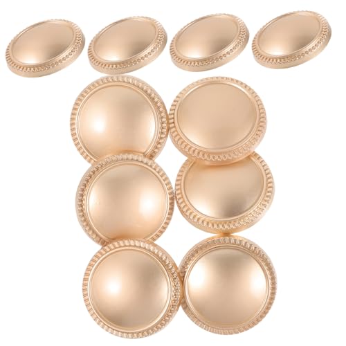 LIFKOME 10 Stück Goldene Metallknöpfe Runde Vintage Anzugknöpfe für Mantel Kleidung DIY Nähen Handmade Clothes Buttons Langlebig Robust Vielseitig Verwendbar von LIFKOME