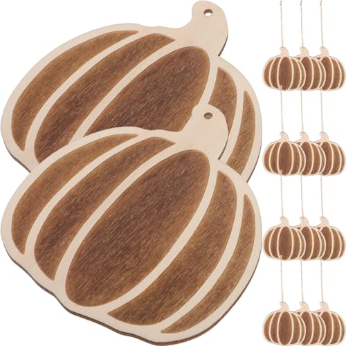 LIFKOME 10 Stück Holz Pumpkin Formen Unfertige Holz Dekorationen für Diy Projekte für Kreative und Handarbeiten für Hochzeiten und Feiertagsfeiern LIFKOME 10 Stück Holz Pumpkin Formen Unfertige Holz Dekorationen für Diy Projekte für Kreative und Handarbeiten für Hochzeiten und Feiertagsfeiern von LIFKOME