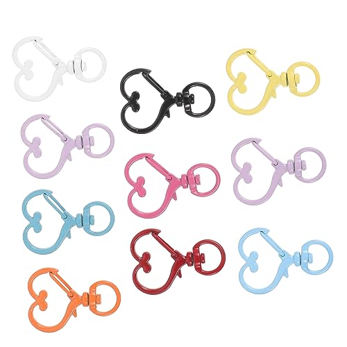 LIFKOME 10 Stück Metall Schlüsselanhänger Ringe für DIY Handtaschen Gürtel Armbänder und Bastelprojekte Praktische und Stabile Zubehörteile für Taschen und Schlüsselgestaltung von LIFKOME